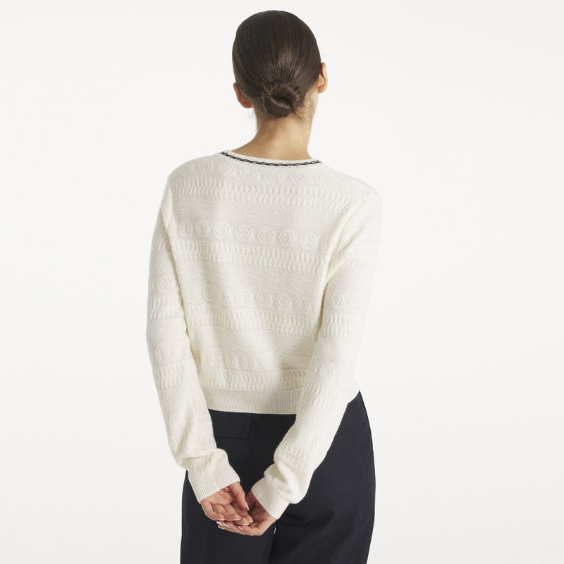 Sdill Knitted Jumper off white Le Mont Saint Michel