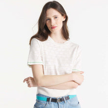 Silva SS Sweater off white green Le Mont Saint Michel