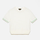 Silva SS Sweater off white green Le Mont Saint Michel