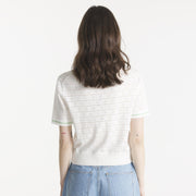 Silva SS Sweater off white green Le Mont Saint Michel