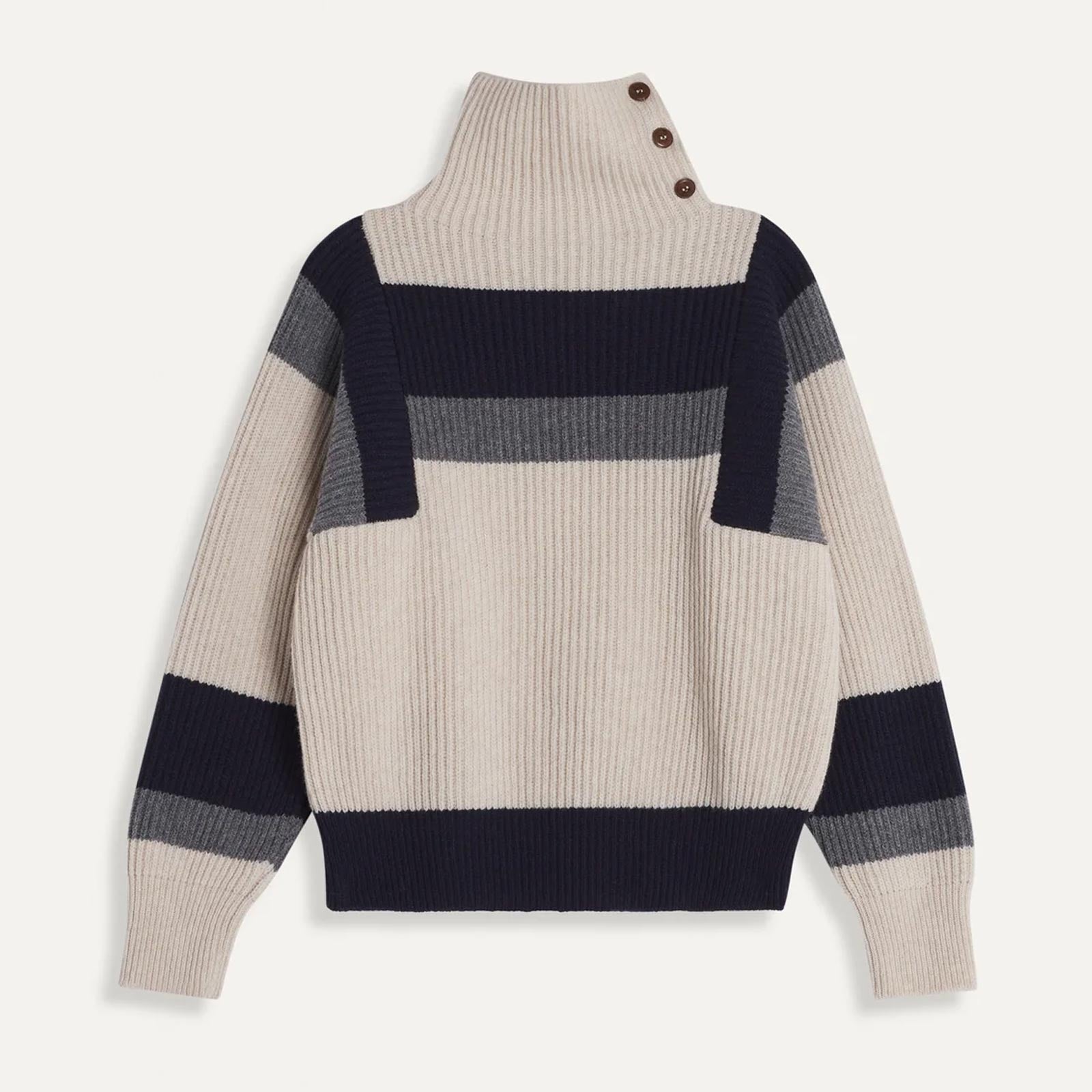 Selvina Stripes Jumper off white Le Mont Saint Michel