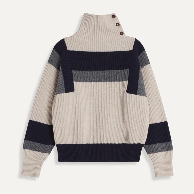 Selvina Stripes Jumper off white Le Mont Saint Michel