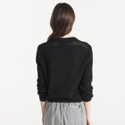Grazia Fancy Knit Cardigan black Le Mont Saint Michel