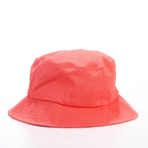 Cotton Twill Bucket Hat spiced coral