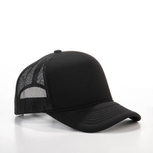 Foam Trucker Cap Curved Visor black/black/black