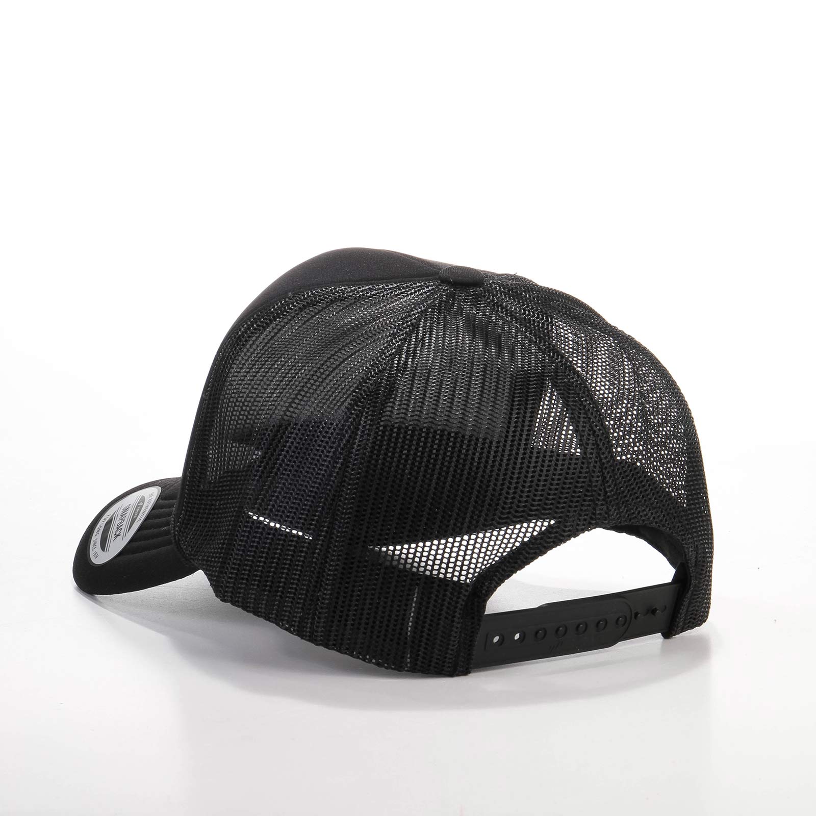 Foam Trucker Cap Curved Visor black/black/black