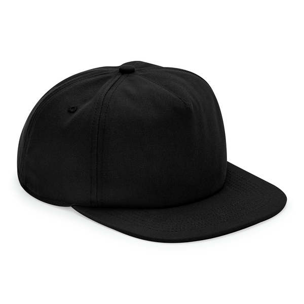 Unstructured 5 Panel Cotton Cap black