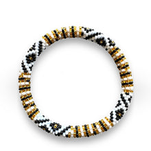 Nepalese Bracelet white/black/gold Maison Kizo