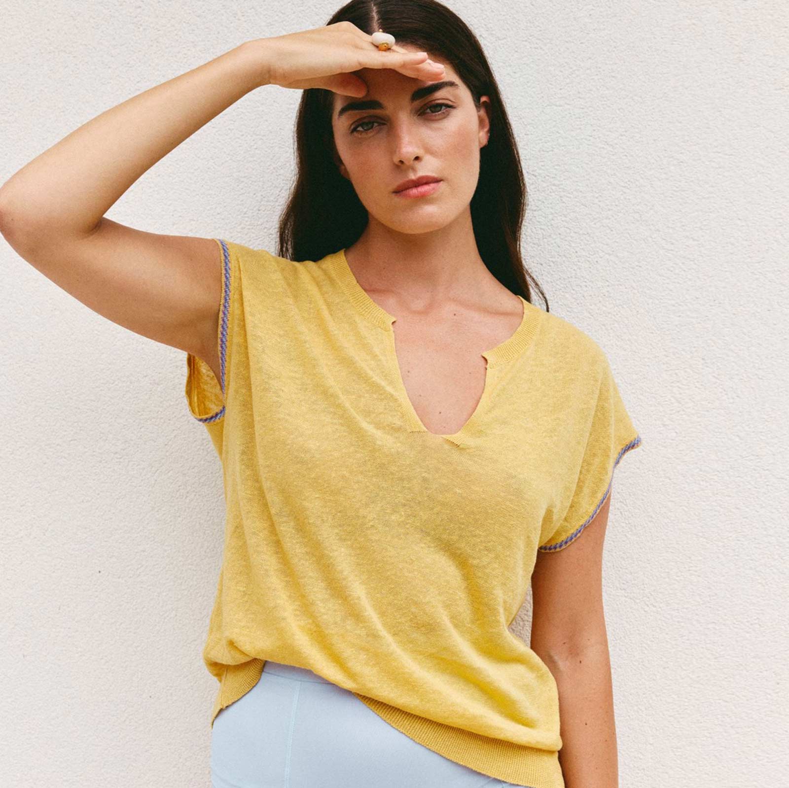 Bilk Shirt ocre Maison Anje