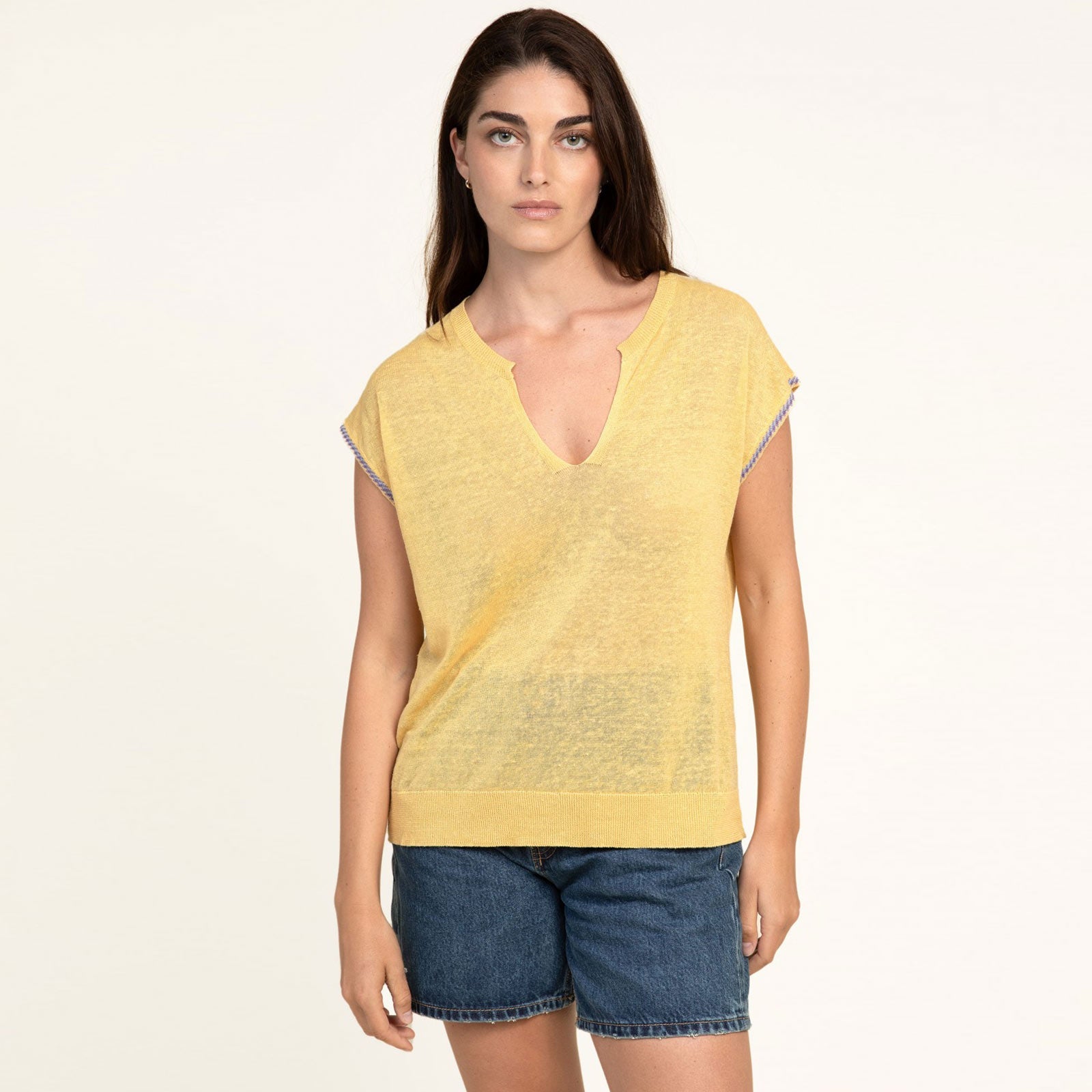 Bilk Shirt ocre Maison Anje