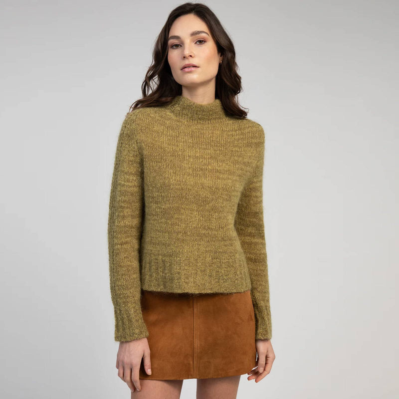Brima Mockneck Jumper olive Maison Anje