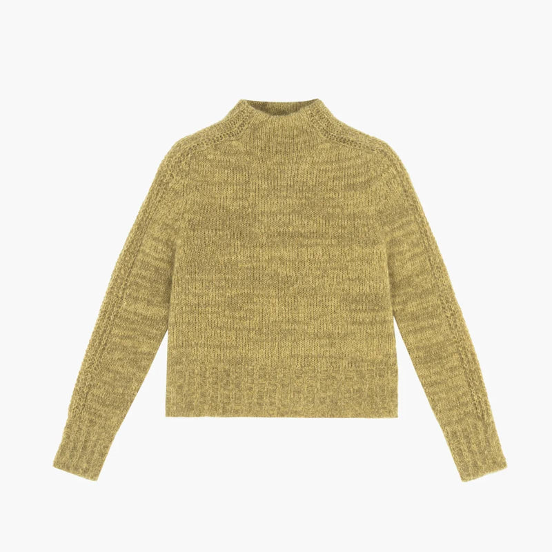 Brima Mockneck Jumper olive Maison Anje
