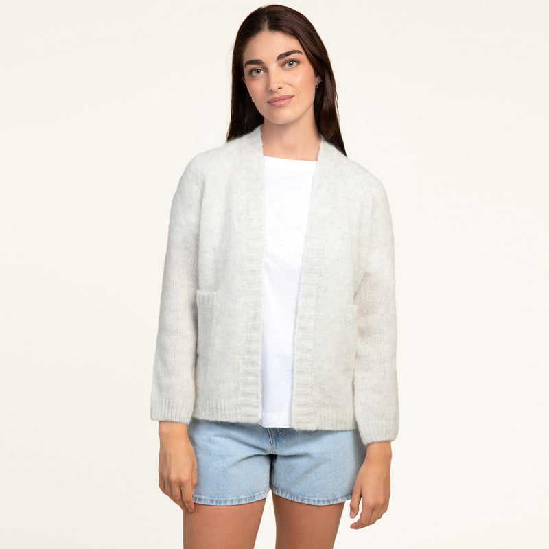 Bruneti Cardigan gris chine Maison Anje