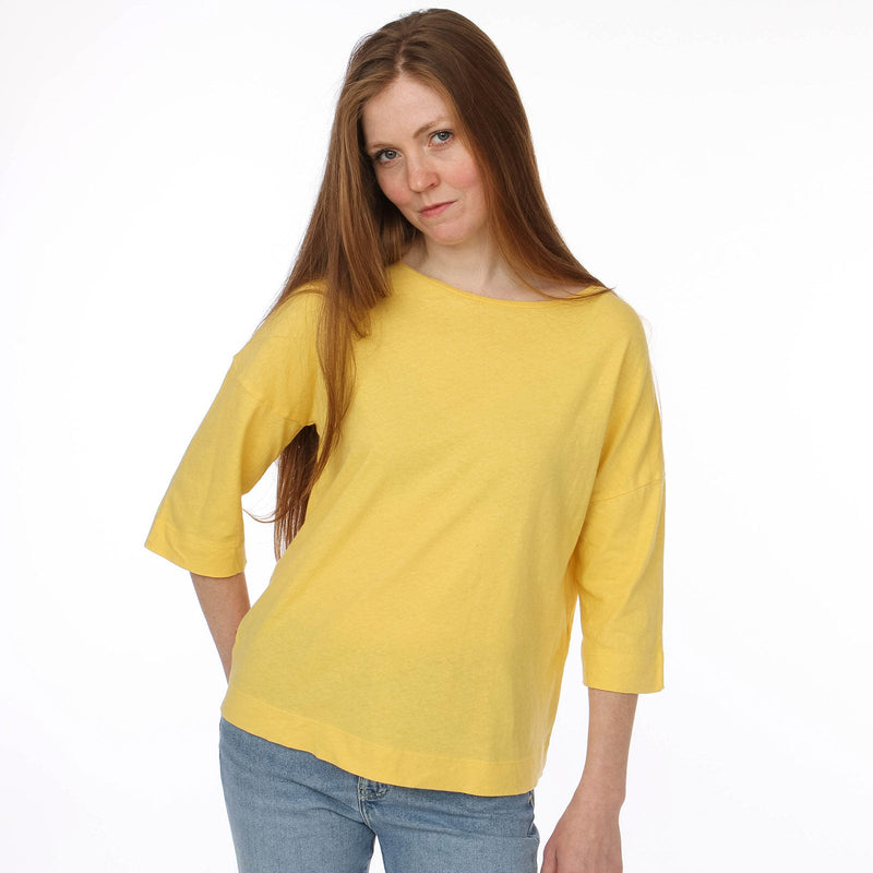 Damerata T-Shirt ocre Maison Anje