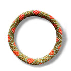 Nepalese Bracelet orange/agave/gold chevron