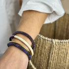 Buffle Horn Bracelet aubergine Maison Kizo