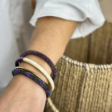 Buffle Horn Bracelet aubergine Maison Kizo