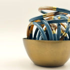 Buffle Horn Bracelet bleu canard Maison Kizo