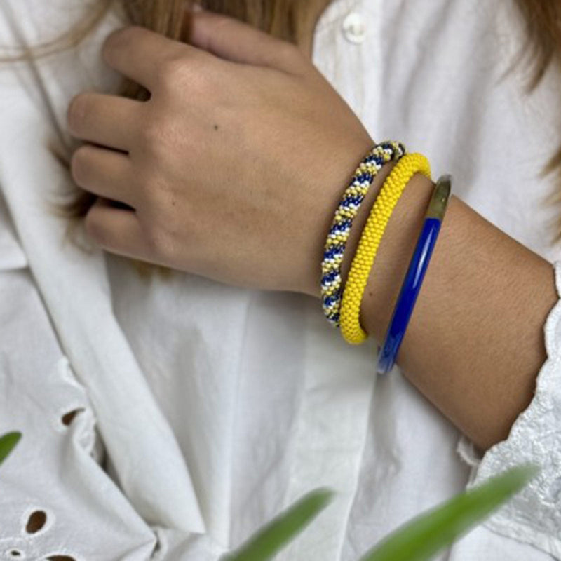 Buffle Horn Bracelet electric blue Maison Kizo
