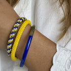 Buffle Horn Bracelet electric blue Maison Kizo