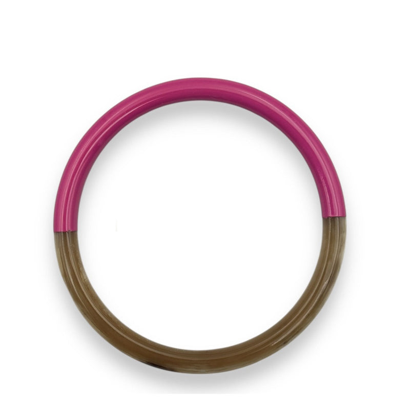Buffle Horn Bracelet fuchsia C17 Maison Kizo
