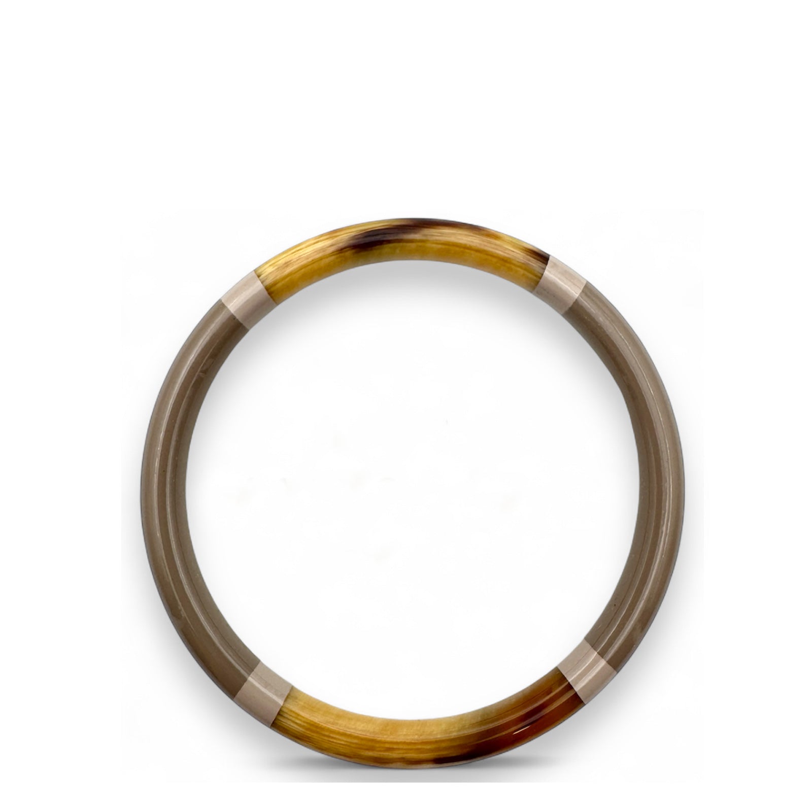 Buffle Horn Bracelet gris taupe Maison Kizo