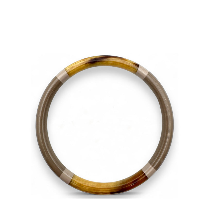 Buffle Horn Bracelet gris taupe Maison Kizo