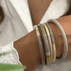 Buffle Horn Bracelet gris taupe Maison Kizo