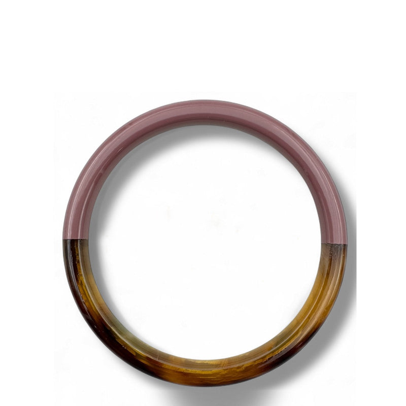 Buffle Horn Bracelet mauve poudré Maison Kizo