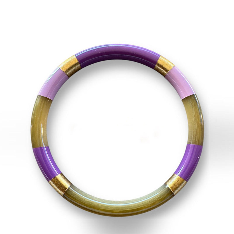Buffle Horn Bracelet mc aubergine Maison Kizo