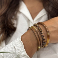 Buffle Horn Bracelet milk chocolate Maison Kizo