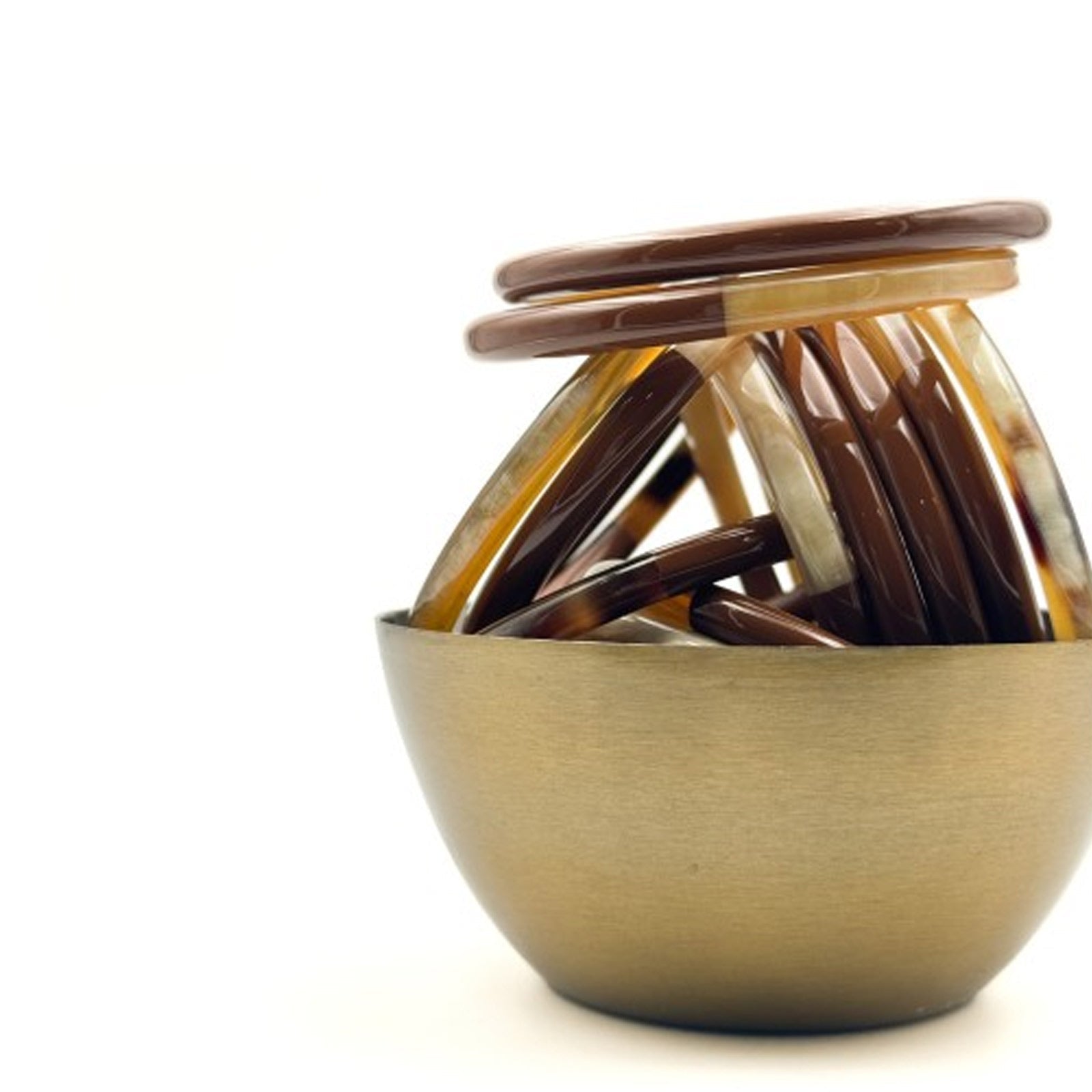 Buffle Horn Bracelet milk chocolate Maison Kizo