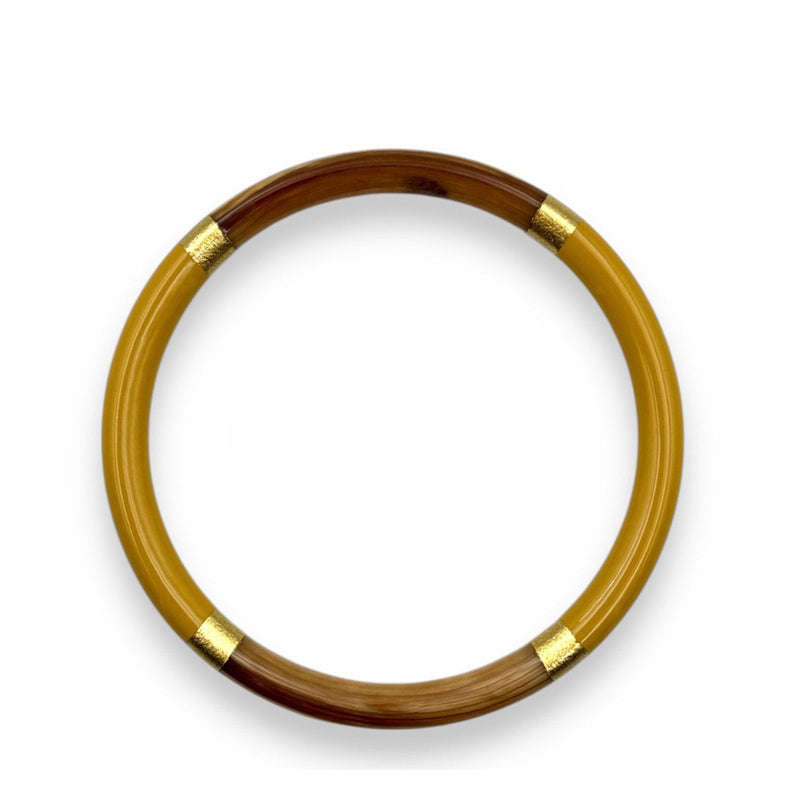 Buffle Horn Bracelet mustard C92 Maison Kizo