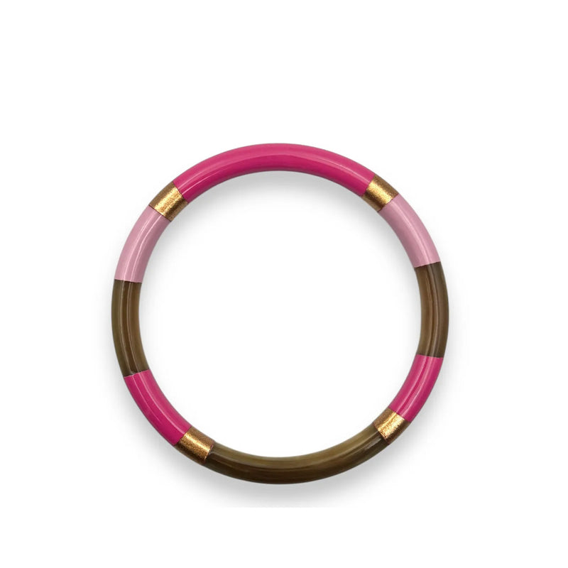Buffle Horn Bracelet pink flavor C18