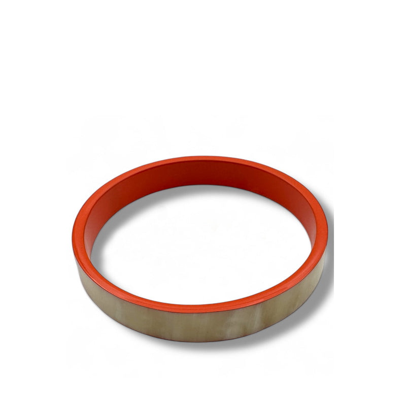 Flat Buffle Horn Bracelet orange Maison Kizo