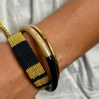 Woven Bracelet black/gold Maison Kizo