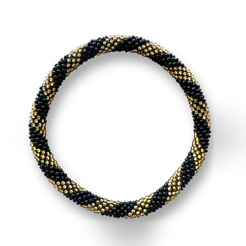 Nepalese Anklet black/gold Maison Kizo