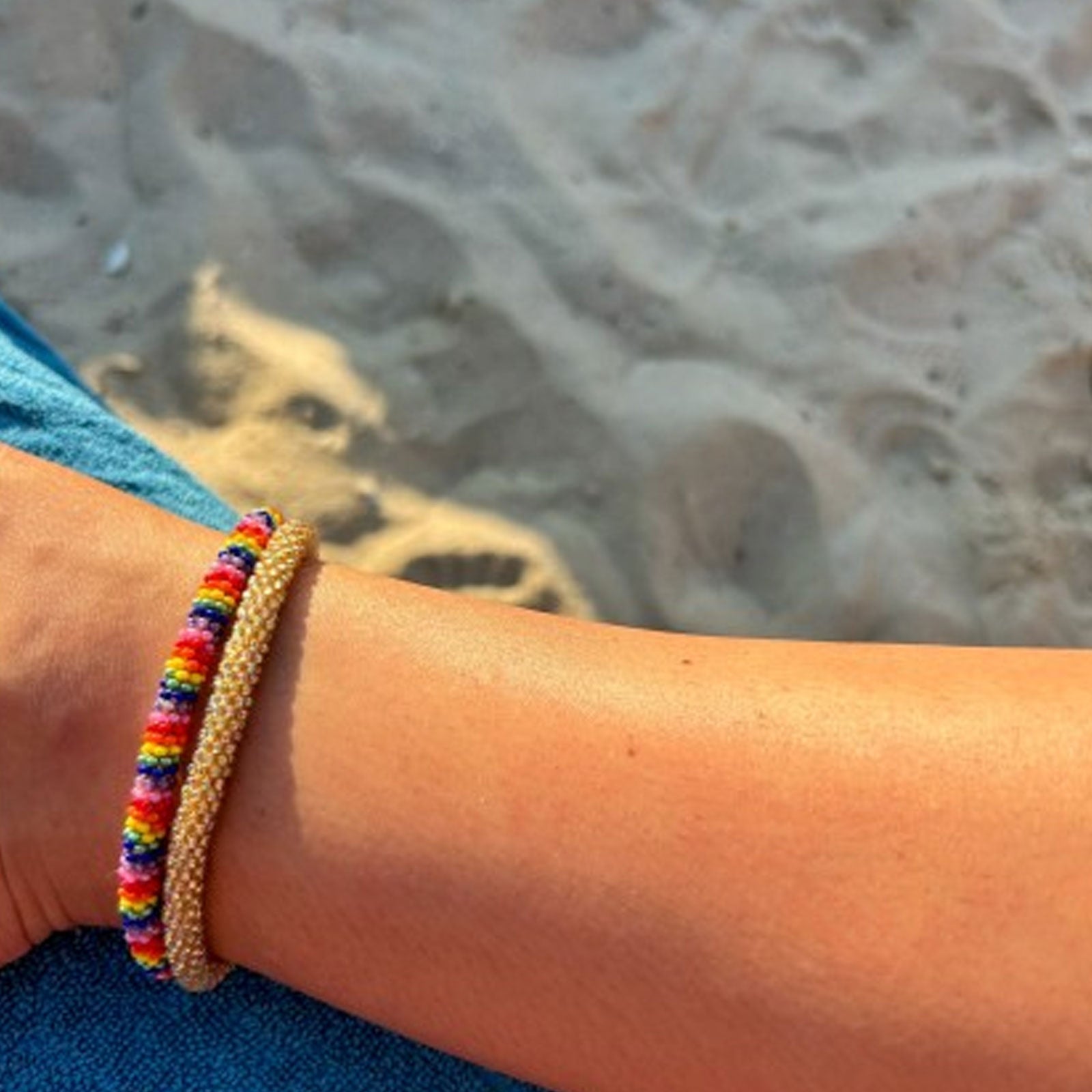 Nepalese Anklet rainbow Maison Kizo