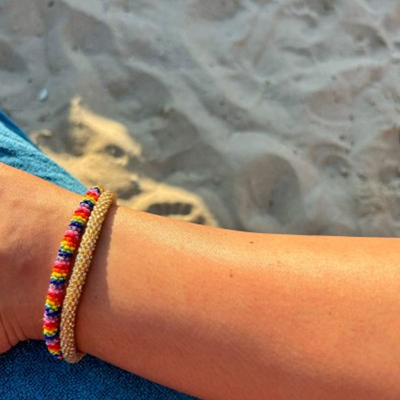 Nepalese Anklet rainbow Maison Kizo