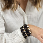 Nepalese Bracelet black/gold Maison Kizo