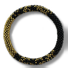 Nepalese Bracelet black/gold pattern Maison Kizo