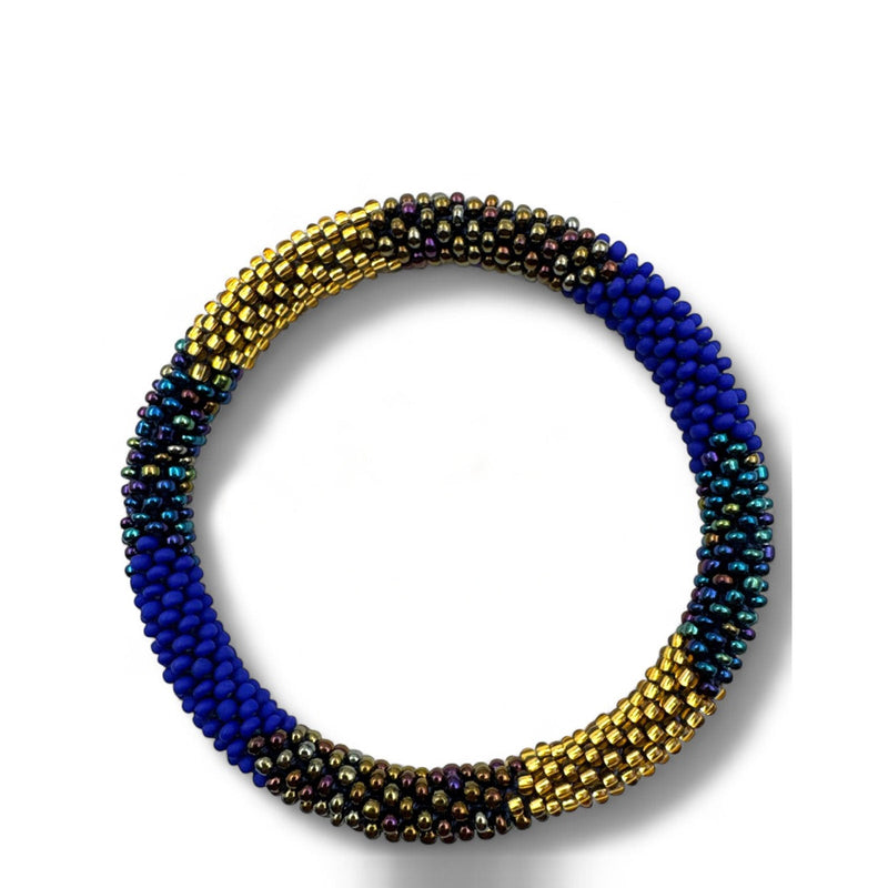 Nepalese Bracelet blue/gold/rainbow Maison Kizo
