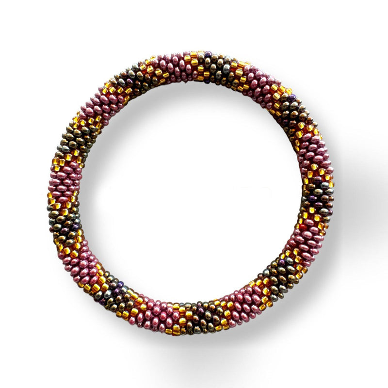 Nepalese Bracelet burgundy Maison Kizo