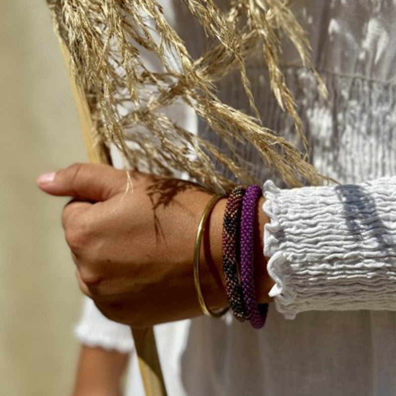 Nepalese Bracelet burgundy Maison Kizo