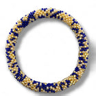 Nepalese Bracelet champagne/blue pattern Maison Kizo