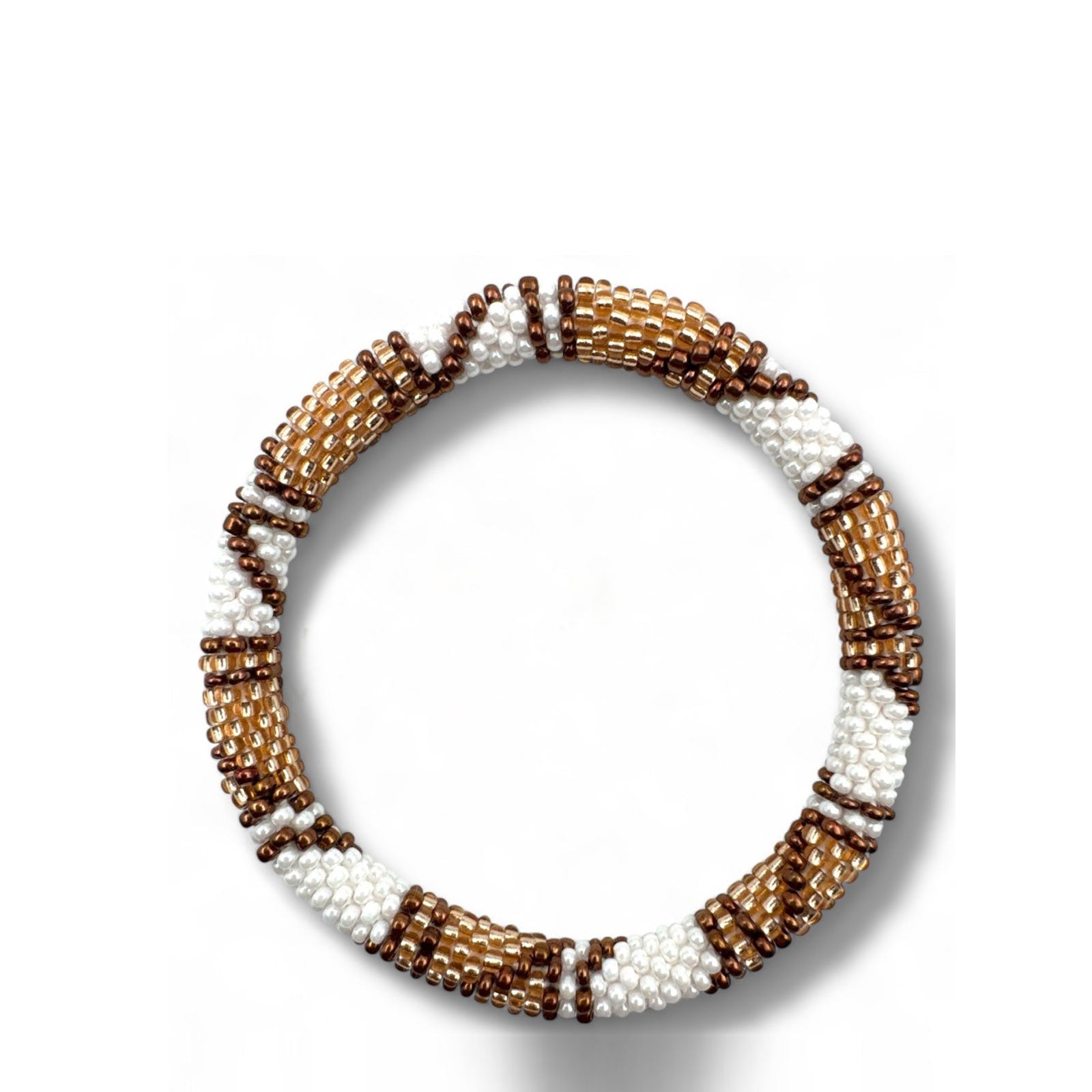 Nepalese Bracelet champagne pattern B31 | ZebraClub Berlin