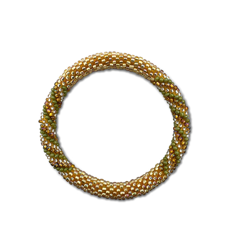 Nepalese Bracelet champagne/pistachio B02 Maison Kizo