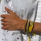 Nepalese Bracelet champagne/pistachio Maison Kizo