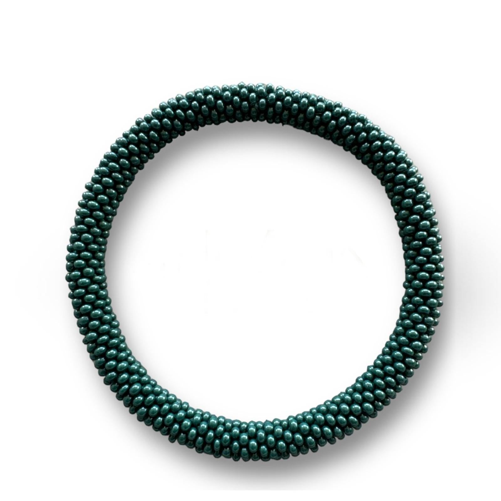 Nepalese Bracelet emerald green Maison Kizo