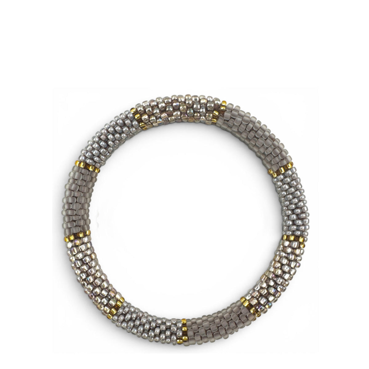 Nepalese Bracelet greige/gold G14